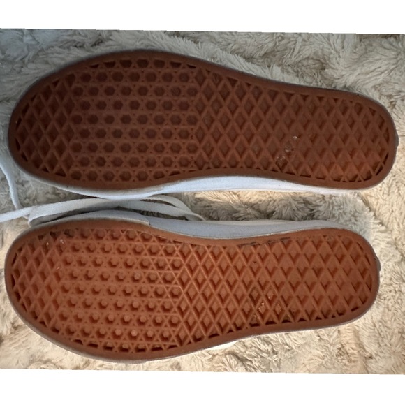 Old Skool Classic White Leather Vans size 8.5 - Picture 5 of 7